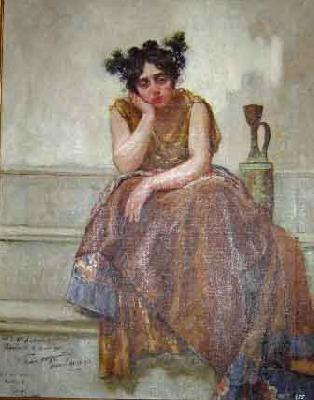 Juan Luna Figura femenina oil painting image